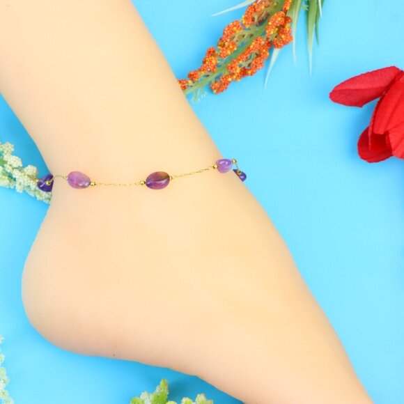 Elegant Handmade Anklet – Perfect for Women & Girls | Ideal Gift Option, DYC1613 - Picture 1 of 8